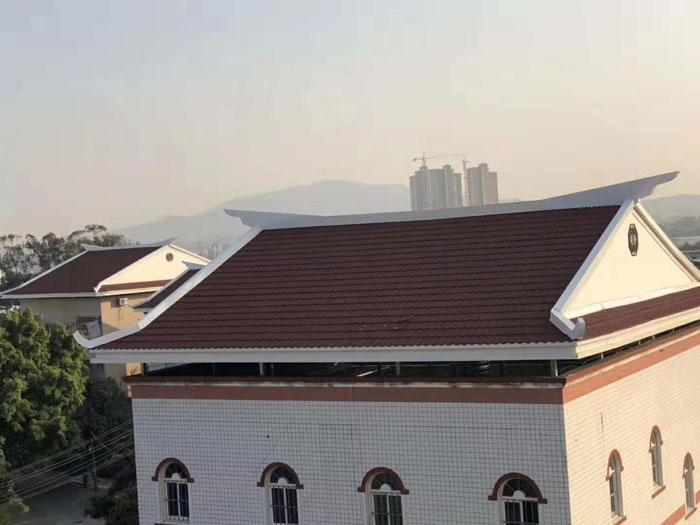 平改坡屋面彩石金屬瓦福建廈門(mén)惠民工程